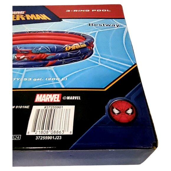 Marvel Spider Man Bestway 3 Ring Kiddie Pool Summer Fun - Picture 3 of 6